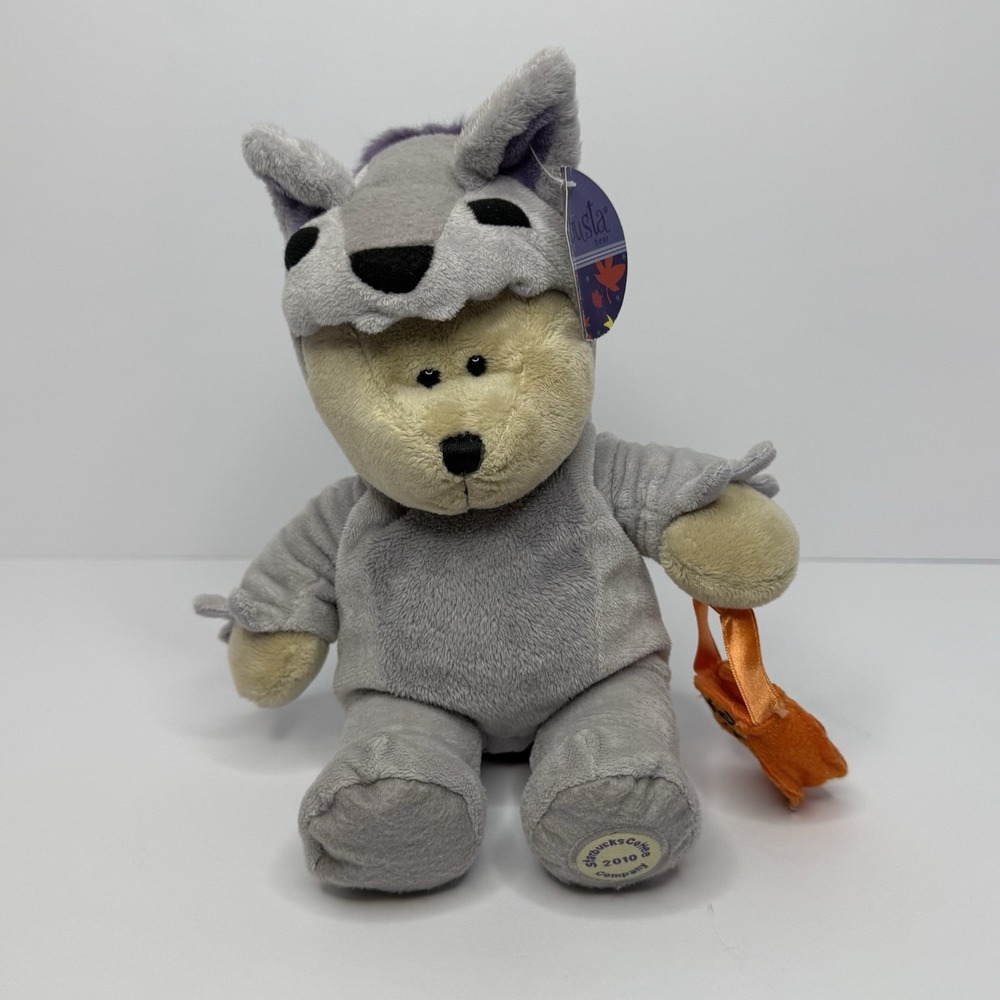 Starbucks Bearista Halloween Wolf Costume Bear 11" Plush Stuffed Animal NWT